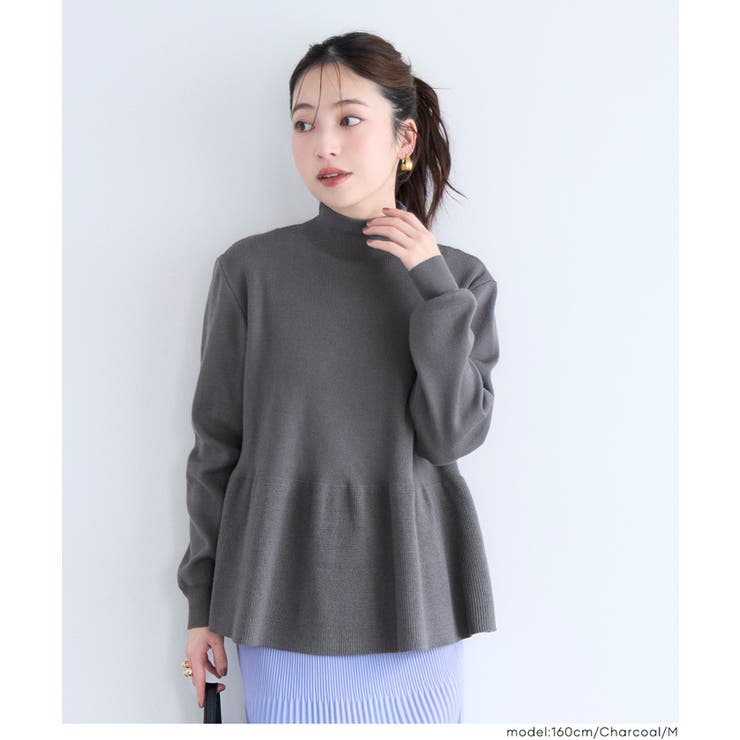 ボトルネックバックパールニット | coca | 詳細画像17 