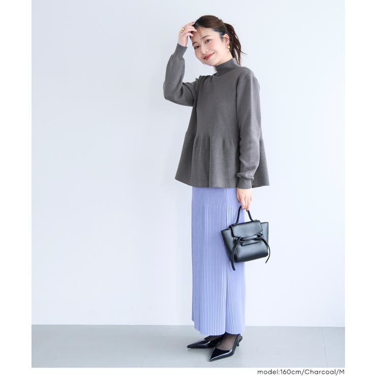 ボトルネックバックパールニット | coca | 詳細画像19 