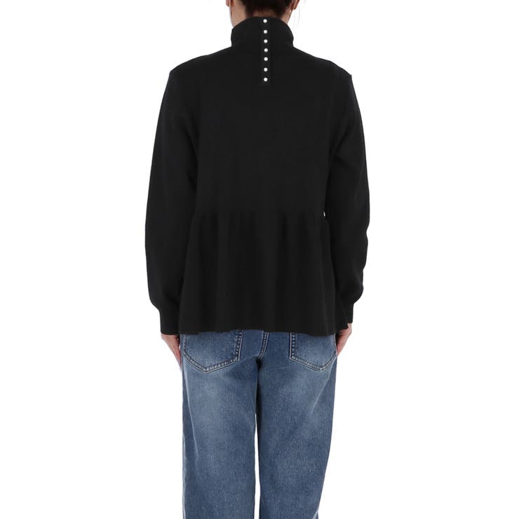 ボトルネックバックパールニット | coca | 詳細画像6 