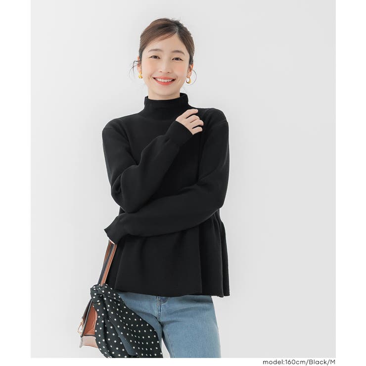 ボトルネックバックパールニット | coca | 詳細画像10 