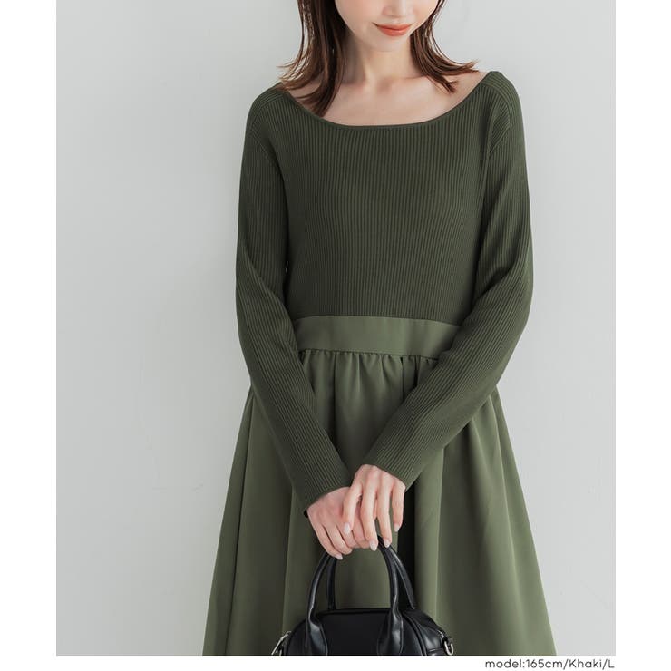 ニットドッキングワンピース | coca | 詳細画像13 