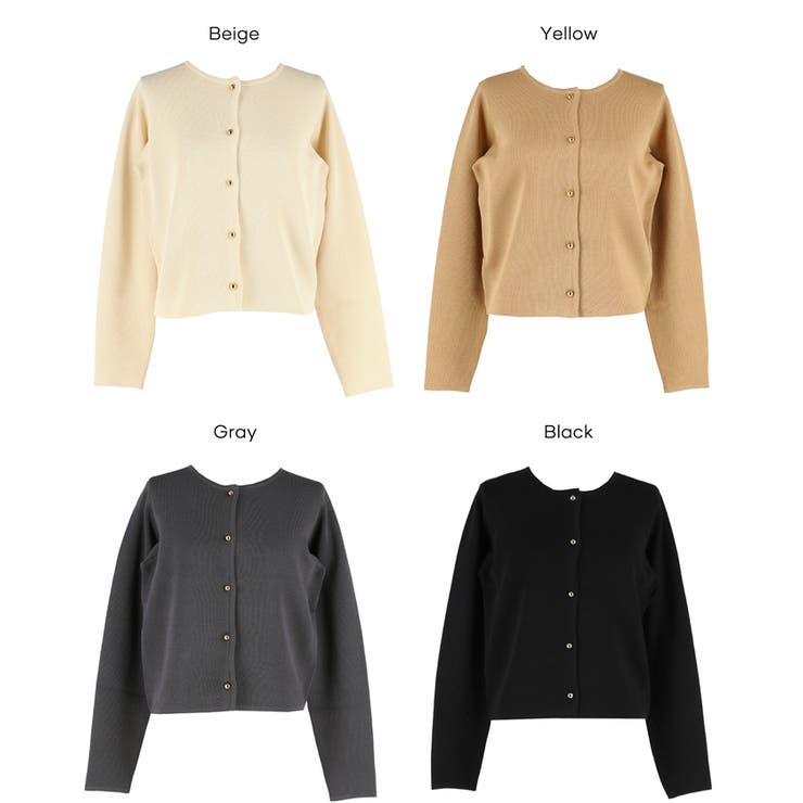 スプリングニット金ボタンカーディガン | coca | 詳細画像27 