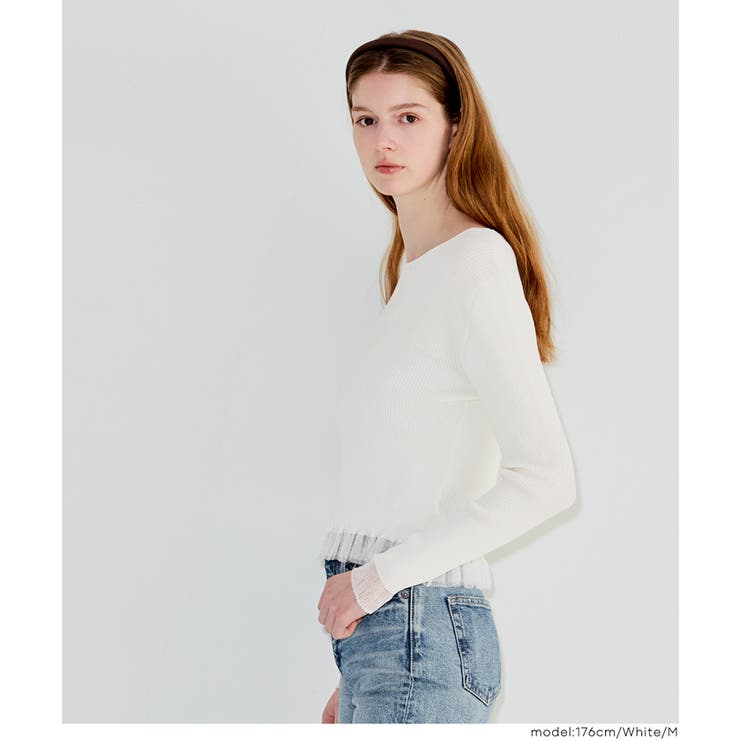 ドッキングニットトップス | coca | 詳細画像8 