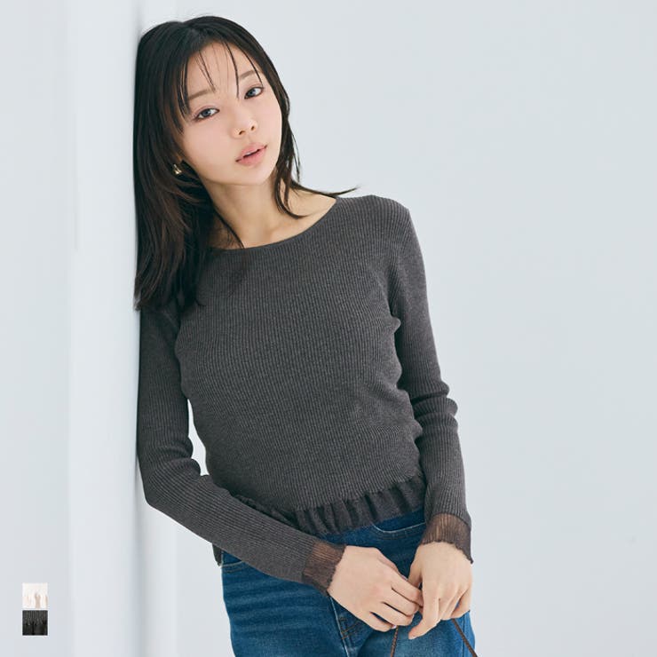 ドッキングニットトップス | coca | 詳細画像1 