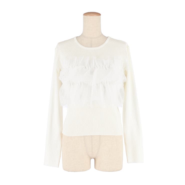 チュールドッキングリブニット | coca | 詳細画像2 