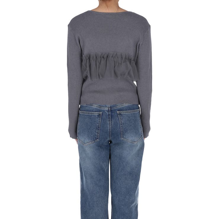 チュールドッキングリブニット | coca | 詳細画像6 