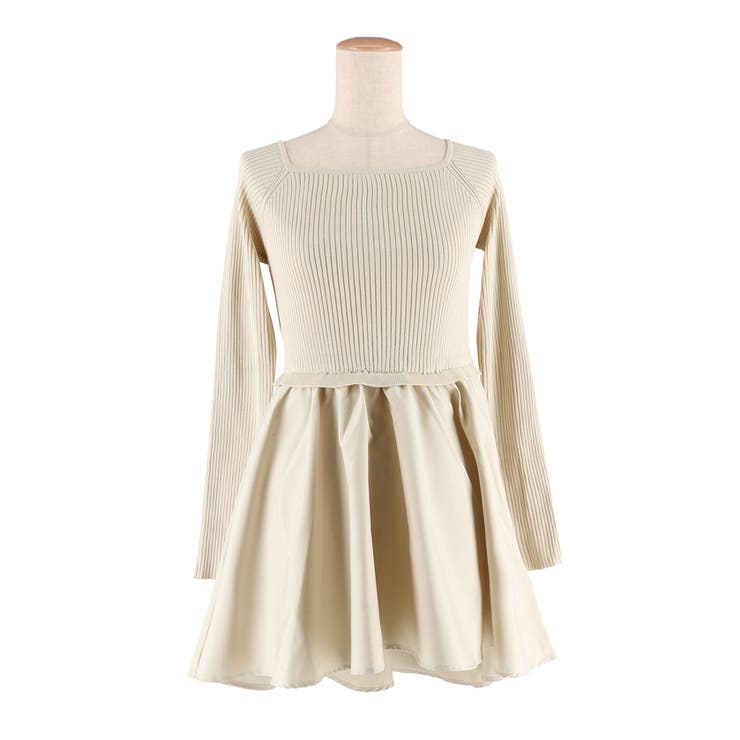 異素材切り替えニットトップス | coca | 詳細画像2 