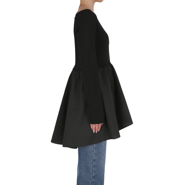 異素材切り替えニットトップス | coca | 詳細画像5 