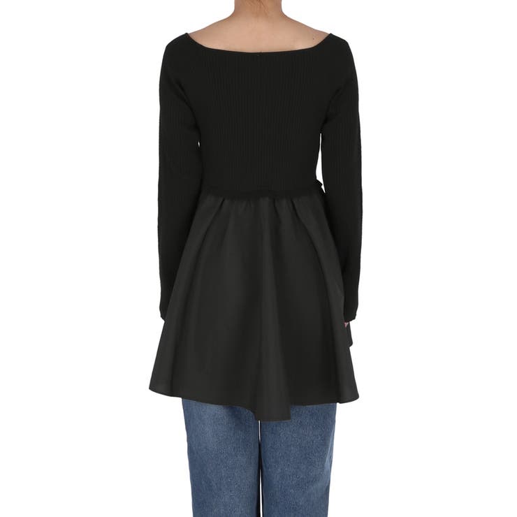 異素材切り替えニットトップス | coca | 詳細画像6 