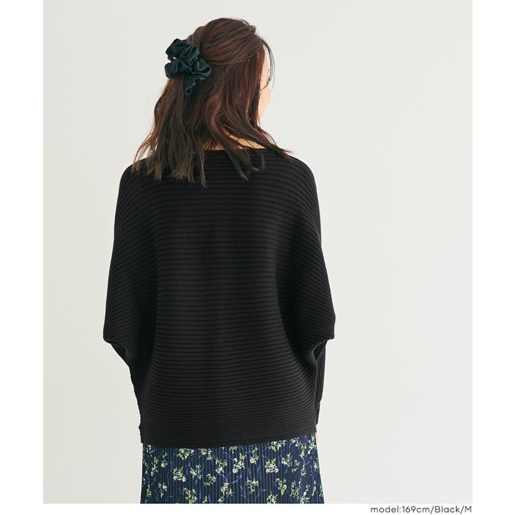 太リブボートネックドルマンニット | coca | 詳細画像12 