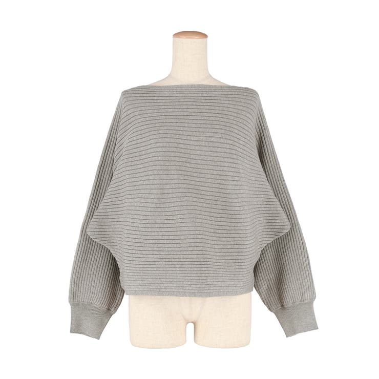 太リブボートネックドルマンニット | coca | 詳細画像2 