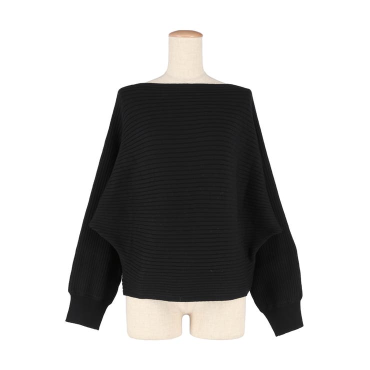 太リブボートネックドルマンニット | coca | 詳細画像3 