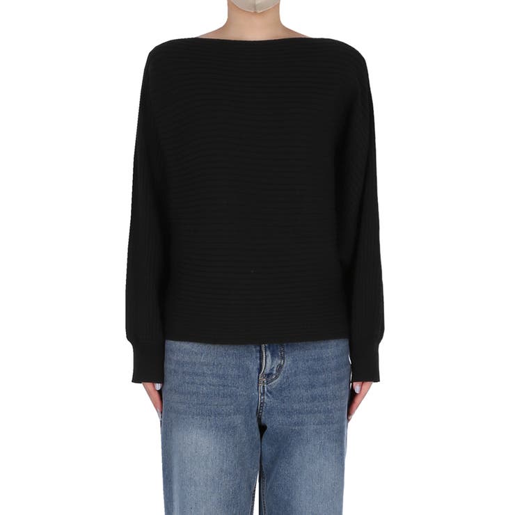 太リブボートネックドルマンニット | coca | 詳細画像4 