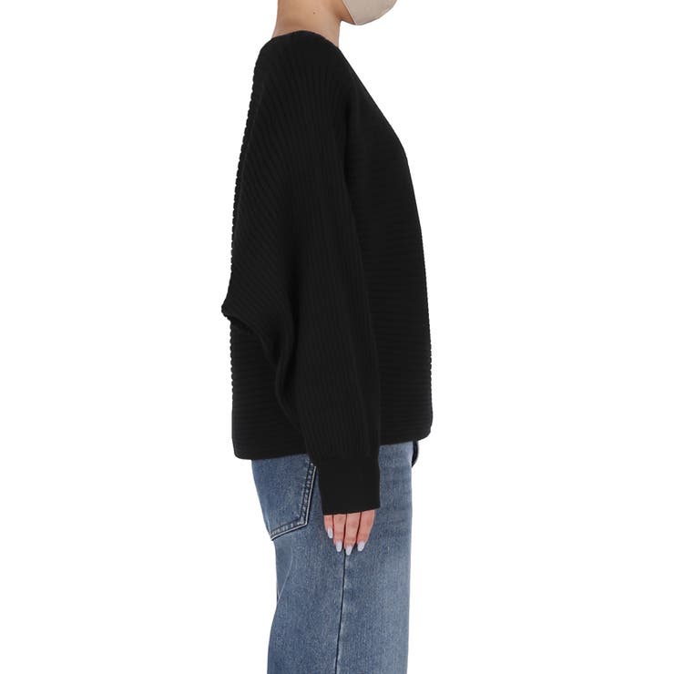 太リブボートネックドルマンニット | coca | 詳細画像5 