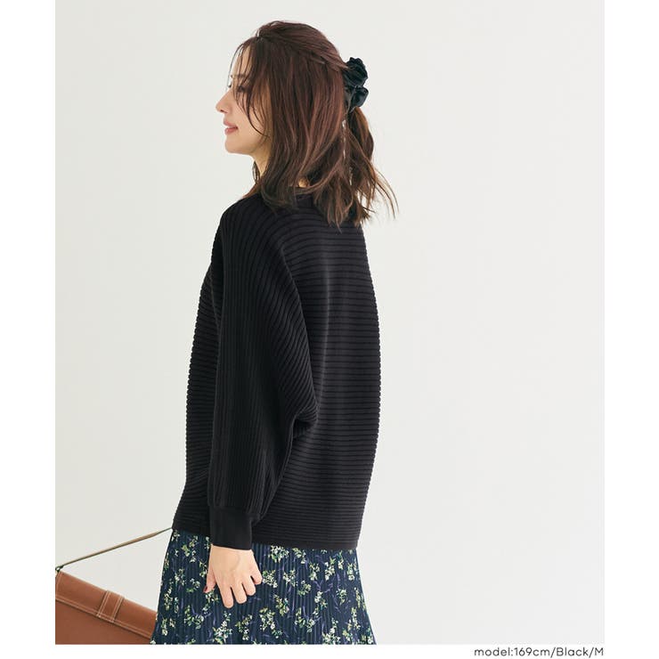 太リブボートネックドルマンニット | coca | 詳細画像9 