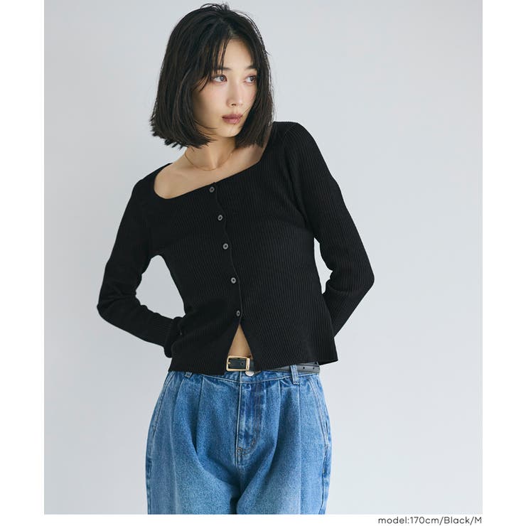 スクエアニットボタントップス レディース | coca | 詳細画像14 