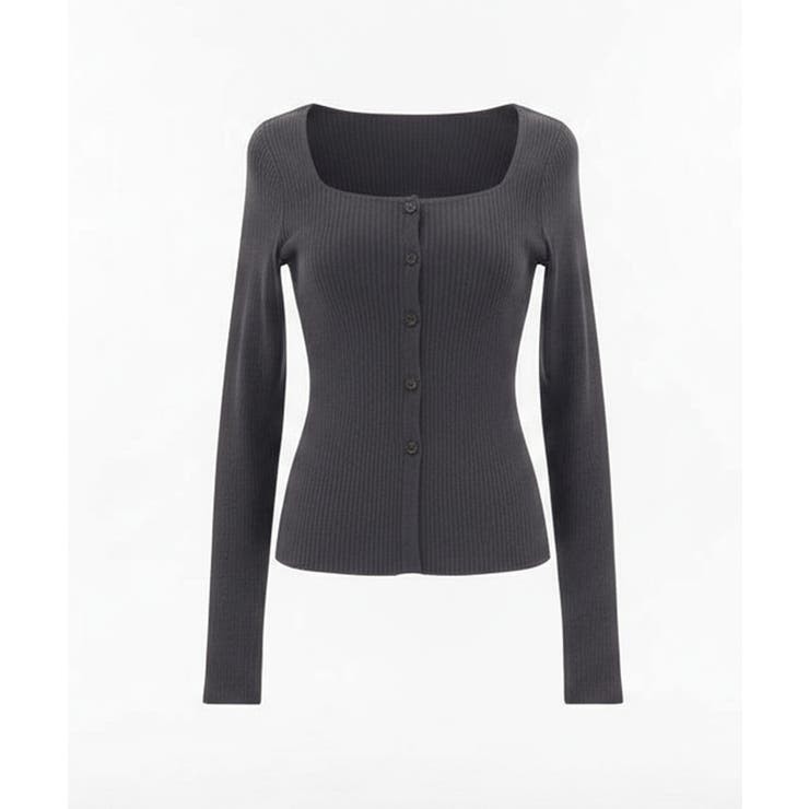 スクエアニットボタントップス レディース | coca | 詳細画像2 