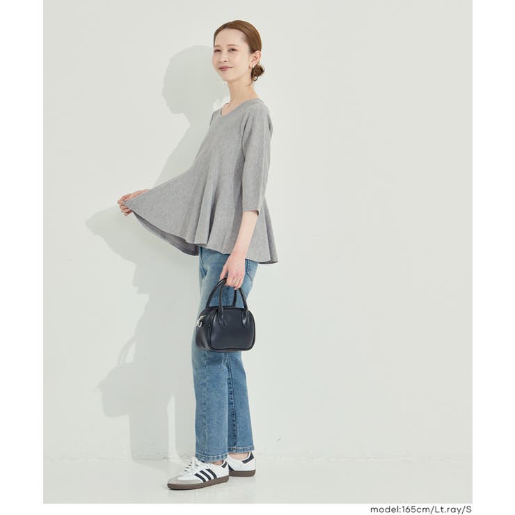 バックパールペプラムニットトップス | coca | 詳細画像11 