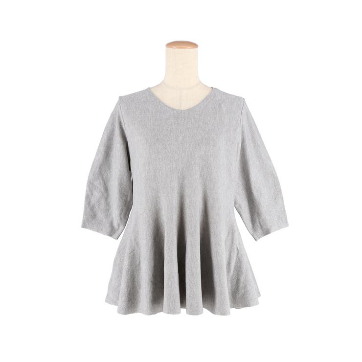 バックパールペプラムニットトップス | coca | 詳細画像2 