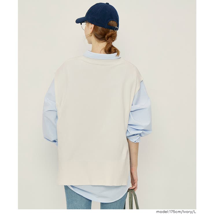 ニットVネックベスト | coca | 詳細画像14 