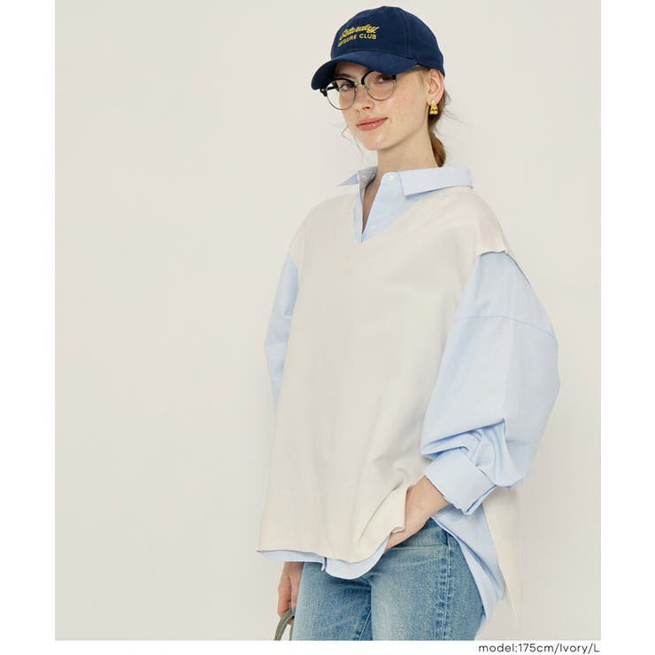 ニットVネックベスト | coca | 詳細画像15 