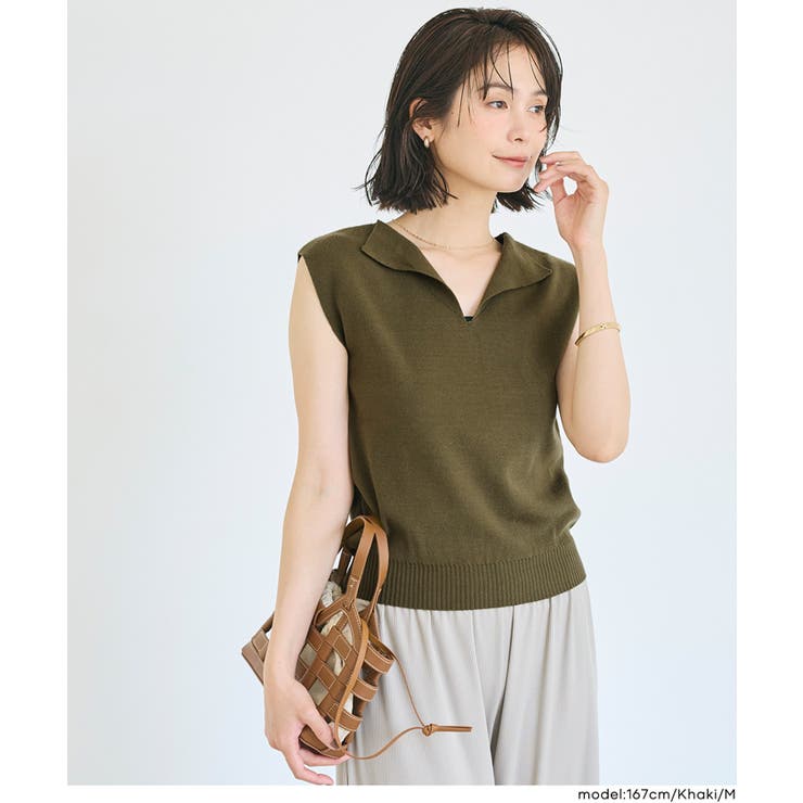 ノースリーブスキッパーニットトップス【西山茉希様着用】 | coca | 詳細画像13 