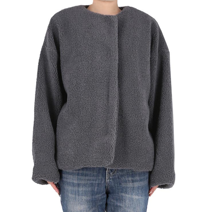 【洗える】マシンウォッシャブルボアブルゾン | coca | 詳細画像6 