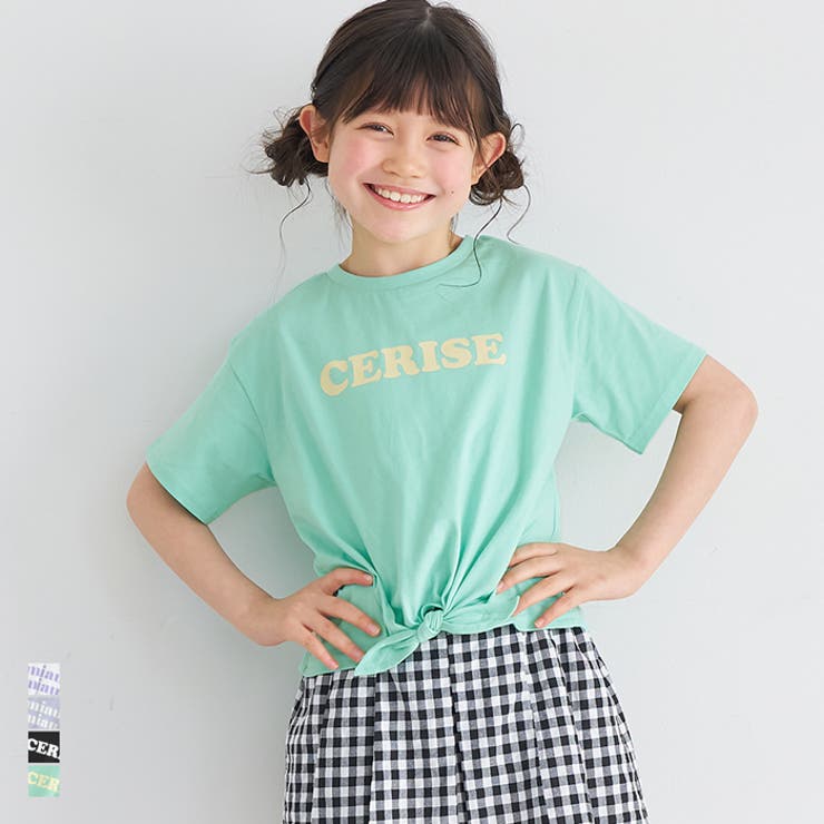 裾リボン結びTシャツ キッズ | coca | 詳細画像1 