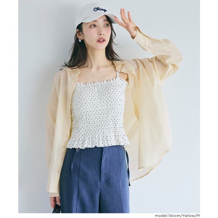 ［Yellow］ | 【累計販売数15万枚突破！】肌なじみの良いカラーが大人っぽいガーゼシャツ〈26s… | coca
