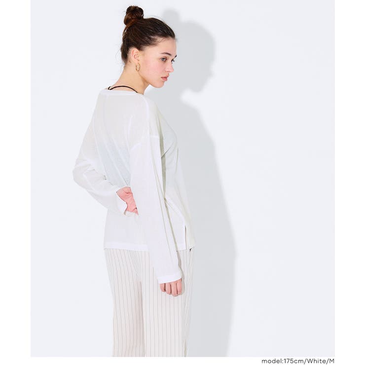 〈予約開始〉〈26ss新色登場〉シアージョーゼットオーバーTシャツ | coca | 詳細画像6 