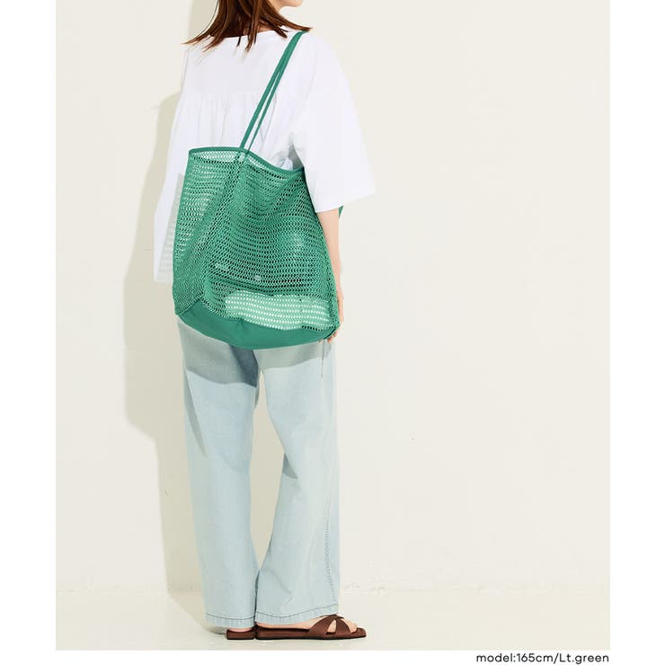 夏のレジャーに大活躍◎中身が見えるメッシュトートバッグ | coca | 詳細画像7 