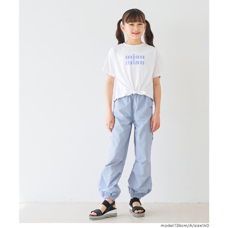 裾リボン結びTシャツ キッズ | coca | 詳細画像2 