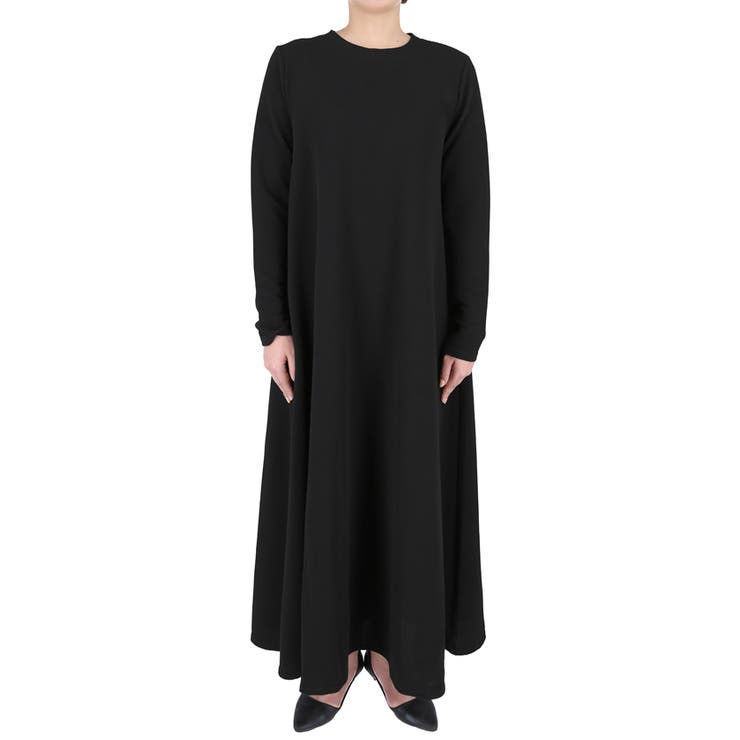 エンボス長袖Aラインワンピース | coca | 詳細画像6 