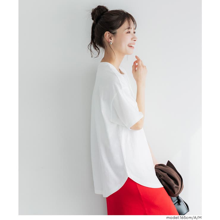 テールカットカレッジビッグTシャツ | coca | 詳細画像11 