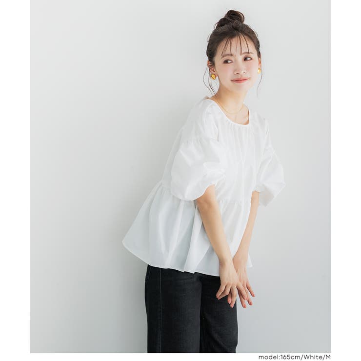 〈26ss新色登場〉パリフワバックリボンブラウス | coca | 詳細画像7 