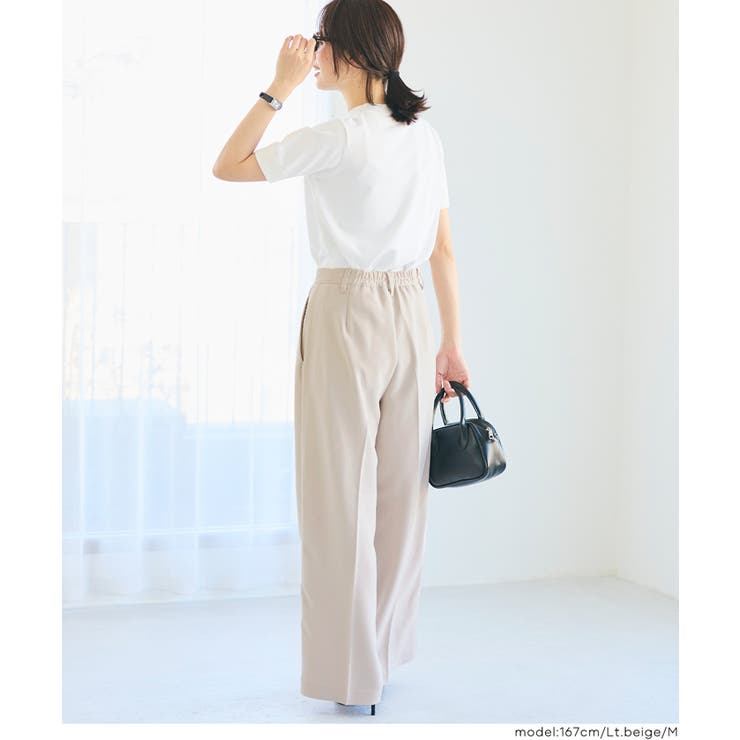 〈26ss新色登場〉ダブルクロスワイドパンツ〈セットアップ対応〉 | coca | 詳細画像12 