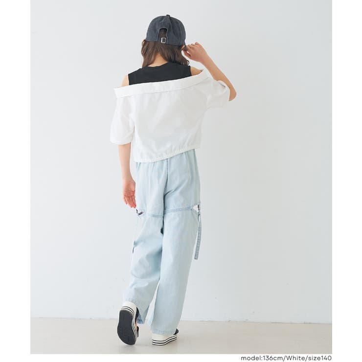 タンクドッキングオープンショルダーシャツ キッズ | coca | 詳細画像9 