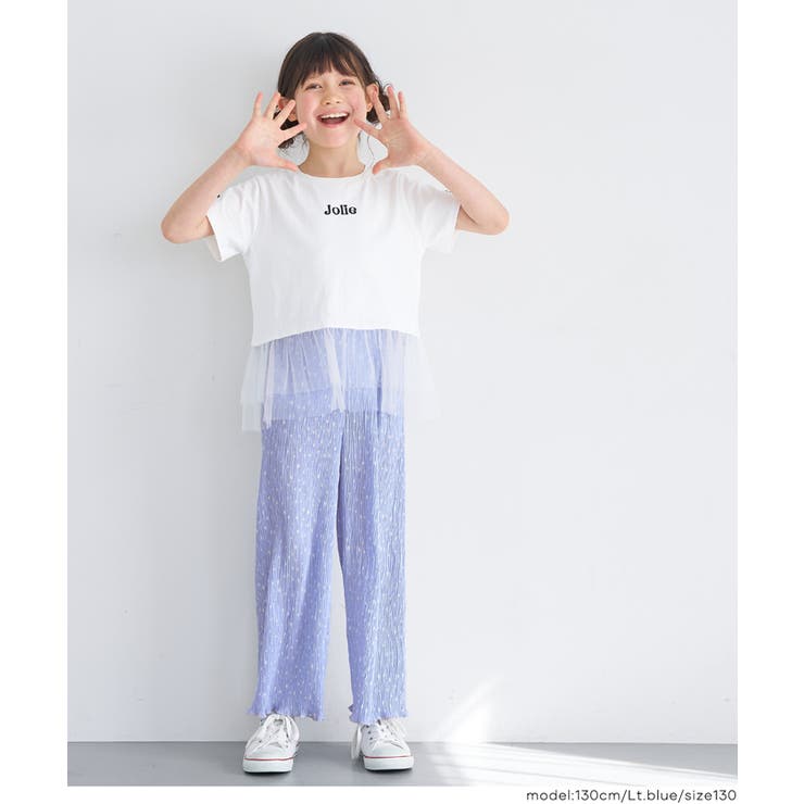 親子お揃い楊柳プリーツドットパンツ | coca | 詳細画像8 