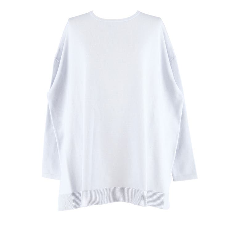 クルーネックニットチュニック | coca | 詳細画像3 