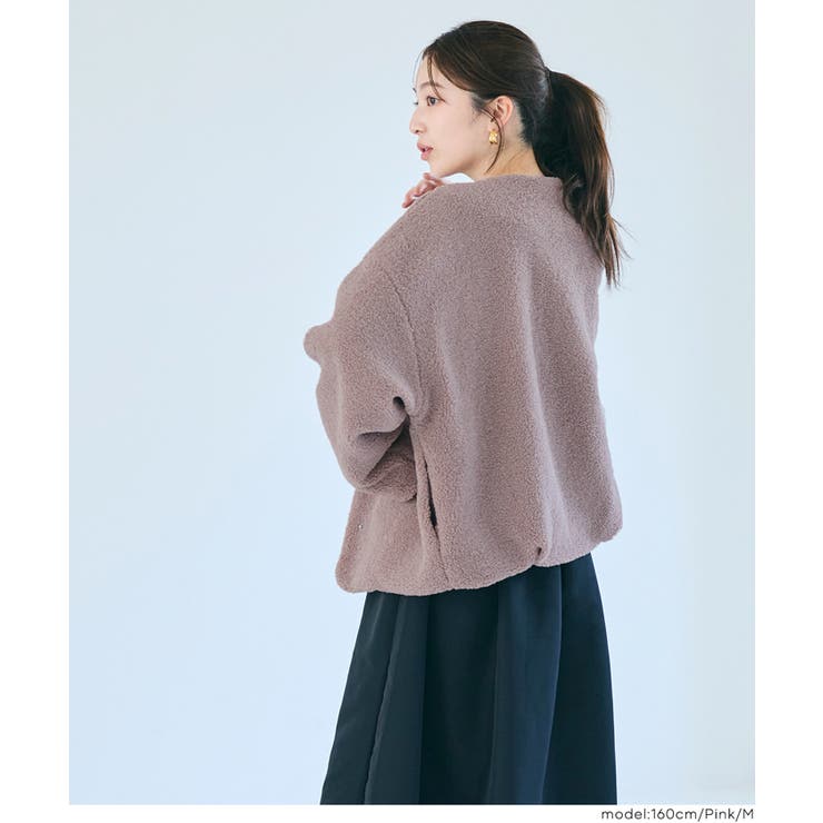 【洗える】マシンウォッシャブルボアブルゾン | coca | 詳細画像17 