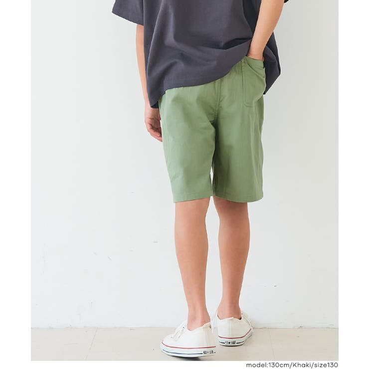 [Khaki] | ツイルショートパンツ | coca