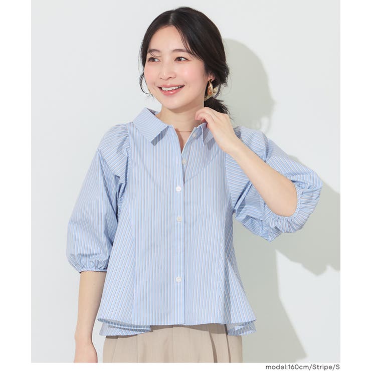 〈26ss新色登場〉パフスリーブフレアシャツ | coca | 詳細画像13 