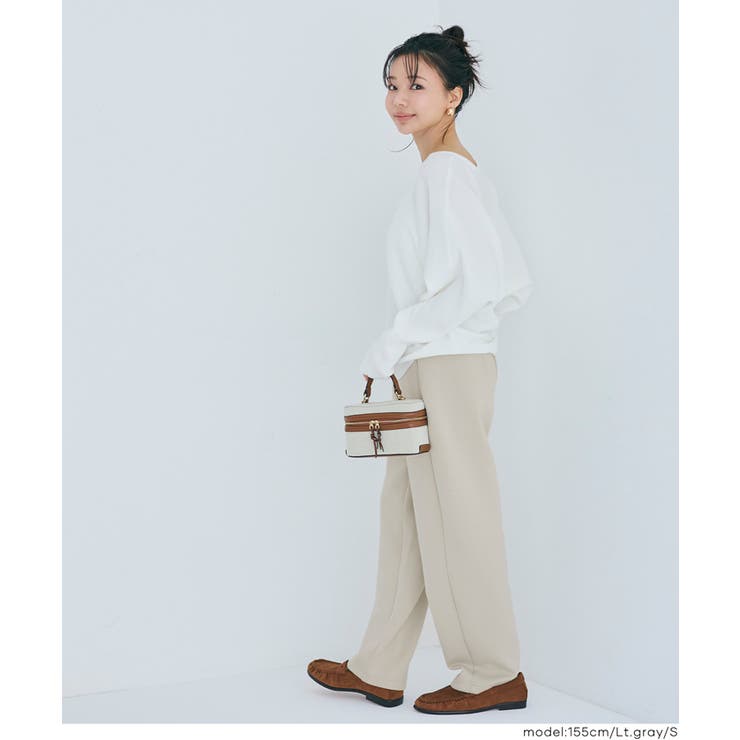 ラクもキレイ見えも叶える、ソフトスウェットカーブパンツ | coca | 詳細画像12 