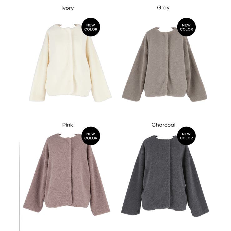 【洗える】マシンウォッシャブルボアブルゾン | coca | 詳細画像28 