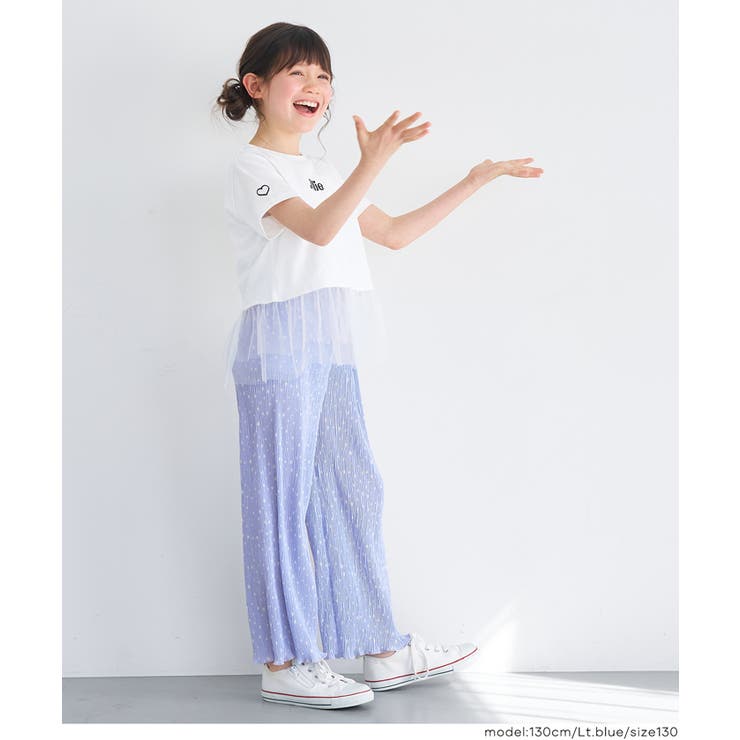 親子お揃い楊柳プリーツドットパンツ | coca | 詳細画像10 