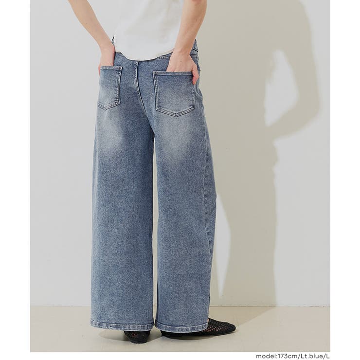 【26ss】ムーヴデニムワイドパンツ | coca | 詳細画像11 