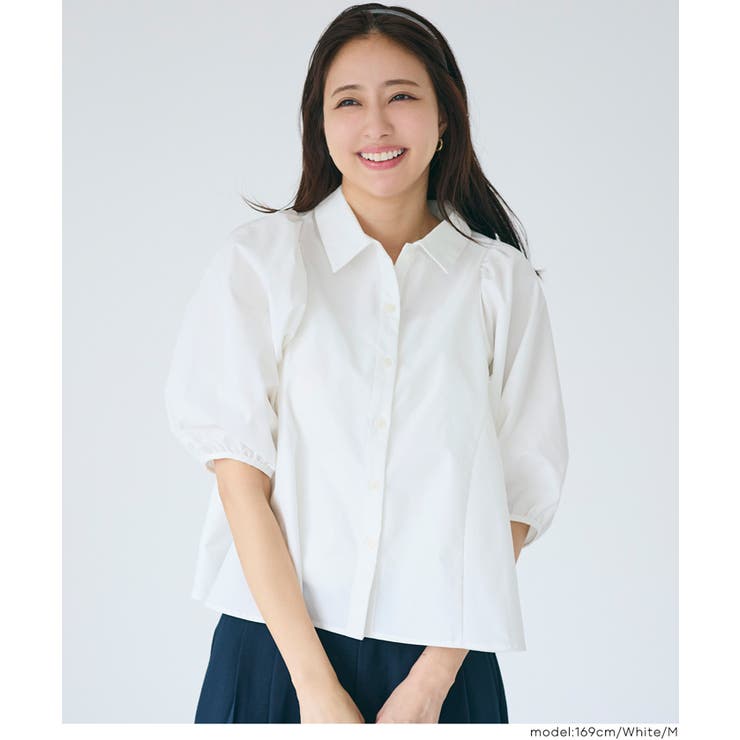 ［White］ | 〈26ss新色登場〉パフスリーブフレアシャツ | coca