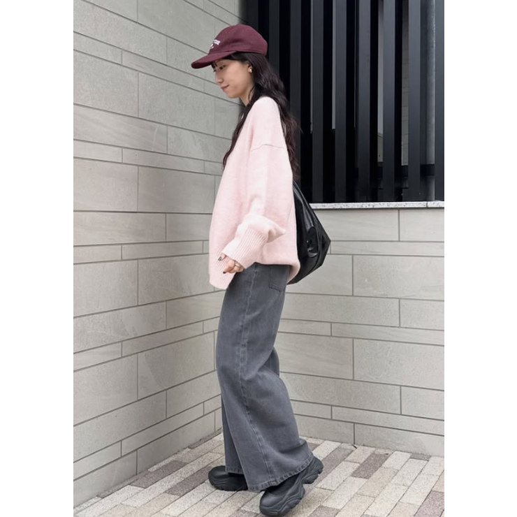 上質さとリラックス感が漂う大人のヤク風Vネックプルオーバーニット | coca | 詳細画像27 