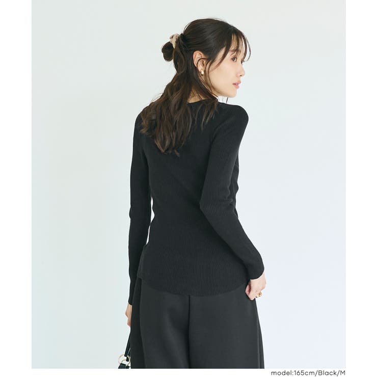 ＼26aw新色登場／軽量ニット クルーネックラウンドヘム【西山茉希様着用】 | coca | 詳細画像16 