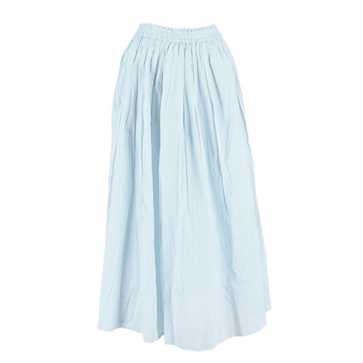 [Lt.Blue] | 【26ss新色追加/着映え度120%！】鮮やかカラーコットンボイルスカート | coca